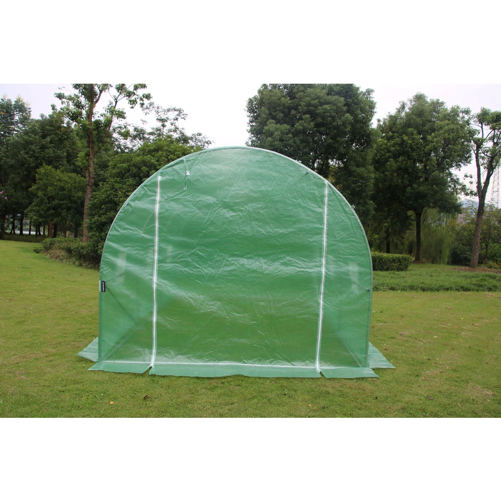Vrtni tunelski staklenik 4 × 2,5 × 2 m, 10 m², s metalnom konstrukcijom i UV-otpornom folijom slika 5
