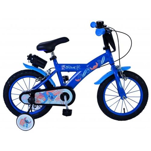 Dječji bicikl Volare Disney Stitch 14" plavi s dvije ručne kočnice slika 1