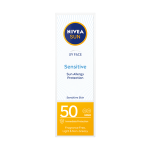 NIVEA SUN Sensitive krema za zaštitu lica SPF 50, 50 ml