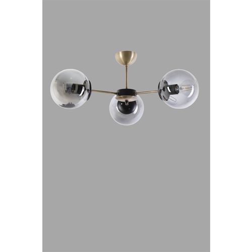 Venüs 3 Lü Füme Camlı Avize Copper
Fume Chandelier slika 3