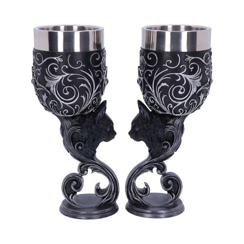 NEMESIS NOW FAMILIARS LOVE GOBLETS 18.5CM (SET OF 2) slika 1