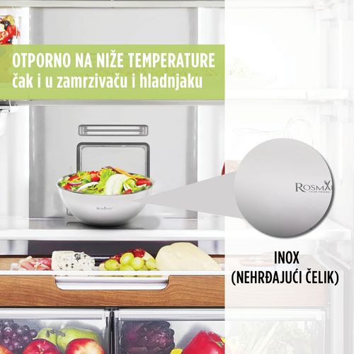 Posuda za mešanje od nerđajućeg čelika Rosmarino Pour&Cook - 18cm slika 5