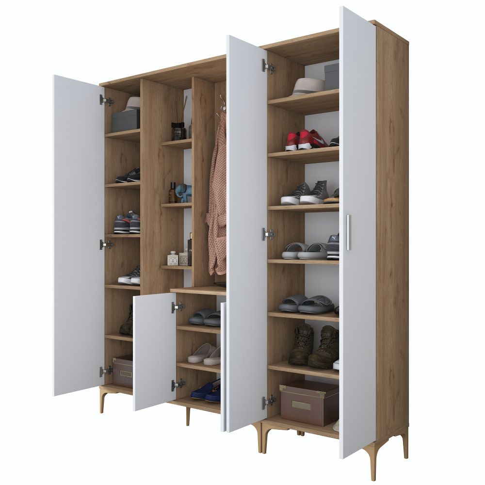 Bijeli Hodnik Ormar EA131 - 2801 Walnut slika 11