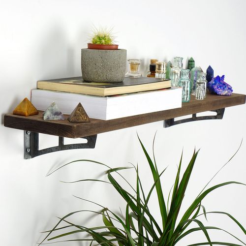 LAM019 Walnut Decorative Wooden Wall Shelf slika 1