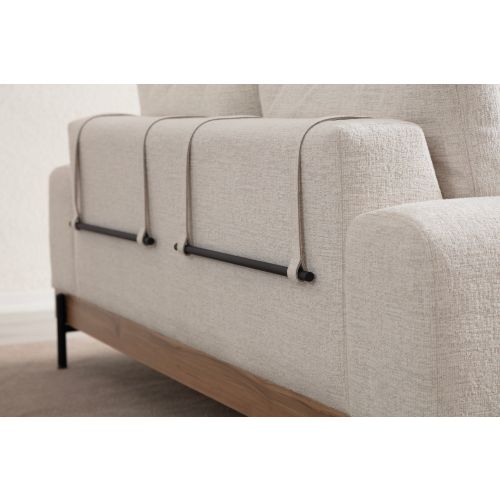 Atelier Del Sofa Trosjed, Eti Oak 3 Seater - White slika 6