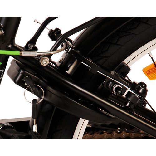 Volare Thombike 20" dječji bicikl s dvije ručne kočnice crno-zeleni slika 17