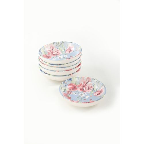 Hermia Concept Set zdjelica (6 komada), Rose Blue Ring Snack - Sauce 13 Cm 6 Pieces - 18715 slika 3