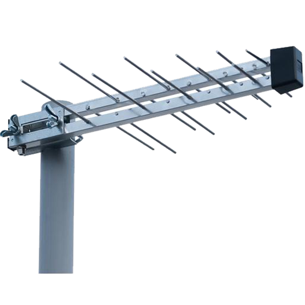 Iskra Antena Loga UHF, dužina 40cm, dobit 7.5dB, F-konektor - P-20 DTT slika 1