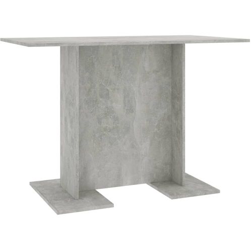 Blagovaonski stol siva boja betona 110 x 60 x 75 cm od iverice slika 28