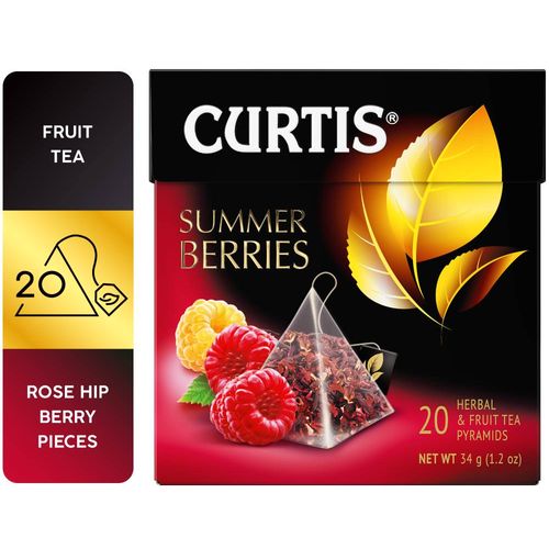 Curtis Summer Berries - Biljni čaj sa komadićima voća i aromom maline, 20x1.7g 1515600 slika 1