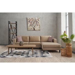 Atelier Del Sofa Kutna garnitura, Krem, Kale Velvet Right - Cream