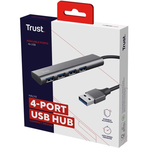 Trust adapter USB-A/4x USB-A, Halyx (24947) slika 5