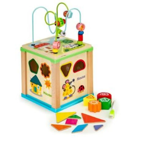 Eco Toys Drvena Edukativna Kocka slika 1