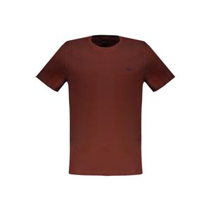 HARMONT &amp; BLAINE MEN'S SHORT SLEEVE T-SHIRT BROWN