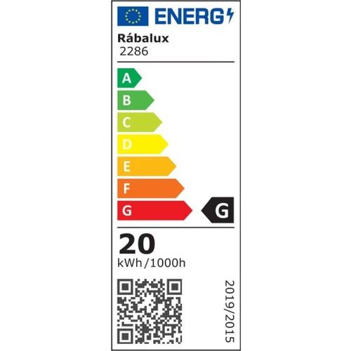 Rabalux Rob plafonjera LED 20W bela slika 6