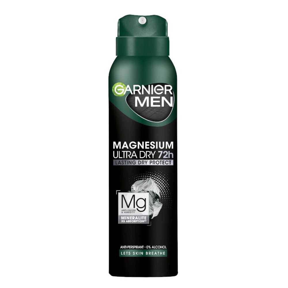 Garnier Men Dezodorans u spreju Magnesium Ultra Dry 72h 150ml slika 1