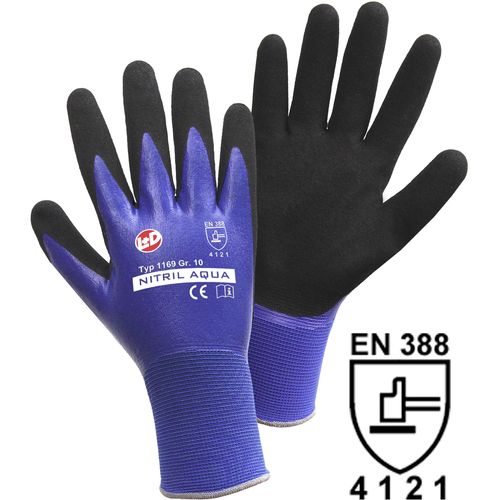 L+D Nitril Aqua 1169-M najlon rukavice za rad Veličina (Rukavice): 8, m EN 388 CAT II 1 St. slika 3