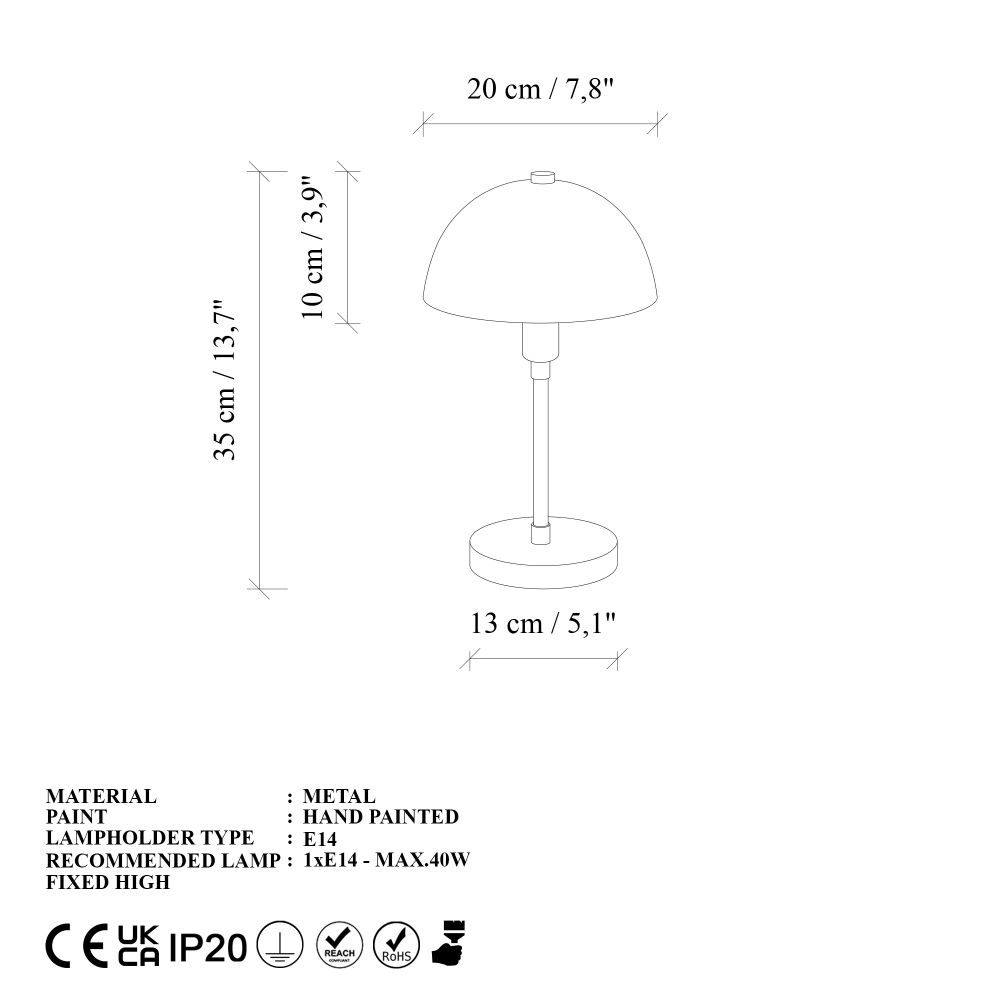 Togg - 14801 Patina Stolna Lampa slika 8