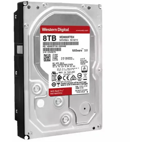 Hard disk 8TB SATA3 Western Digital Caviar 256MB WD8003FFBX RedPro slika 1