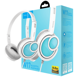 hoco. Slušalice sa mikrofonom, 3.5 mm,dužina kabela 1.5 met,bijela - W17 Delightful Headphones MIC WH