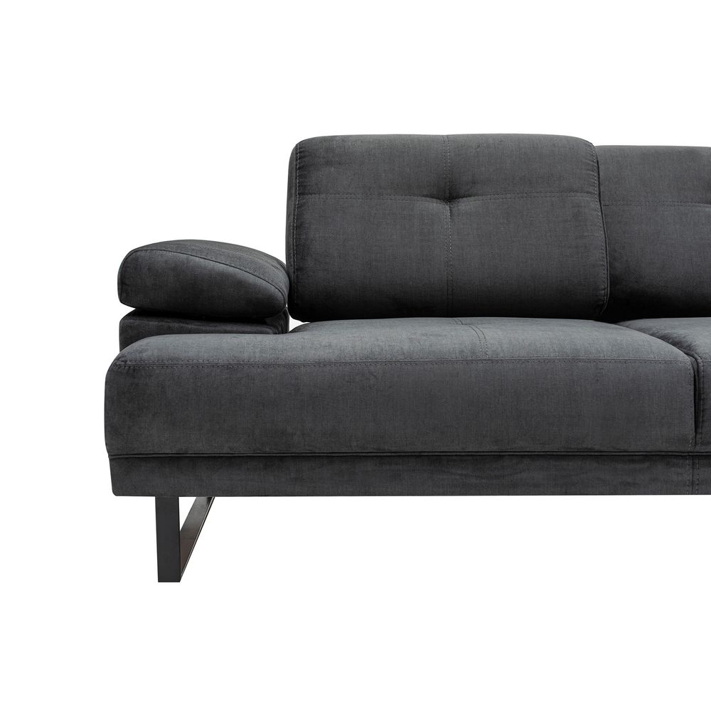 Mustang Veliki Desni Kutni Sofa - Antracit slika 12