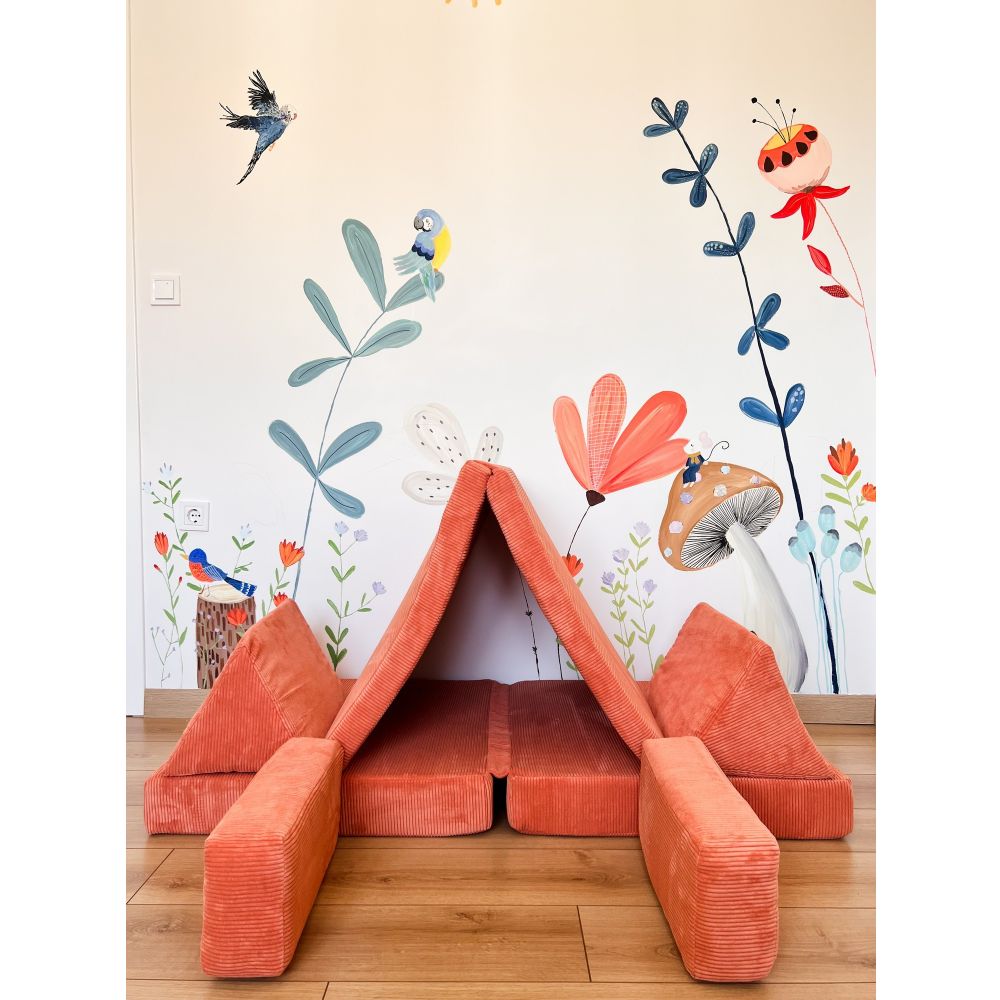 Dvosjed-krevet Puzzle - Orange Orange slika 6