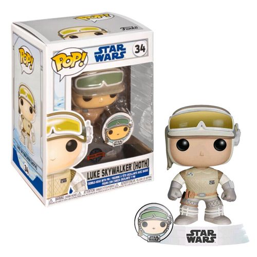 FUNKO POP STAR WARS: LUKE SKYWALKER (HOTH) W/PIN slika 2