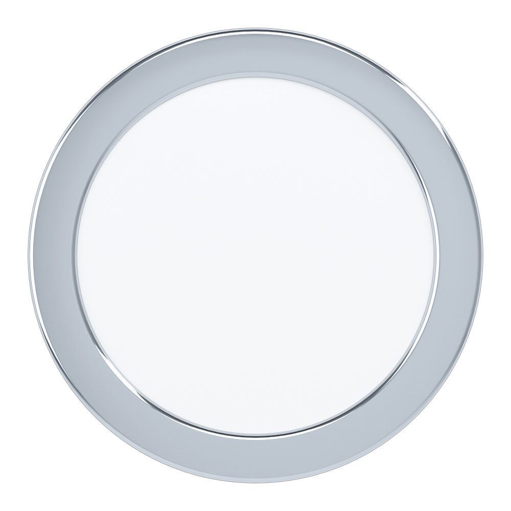 Eglo Fueva 5 ugradbena led, 10,5w, 1200lm, prom 166, ip44, bijela/krom/plastika  slika 1
