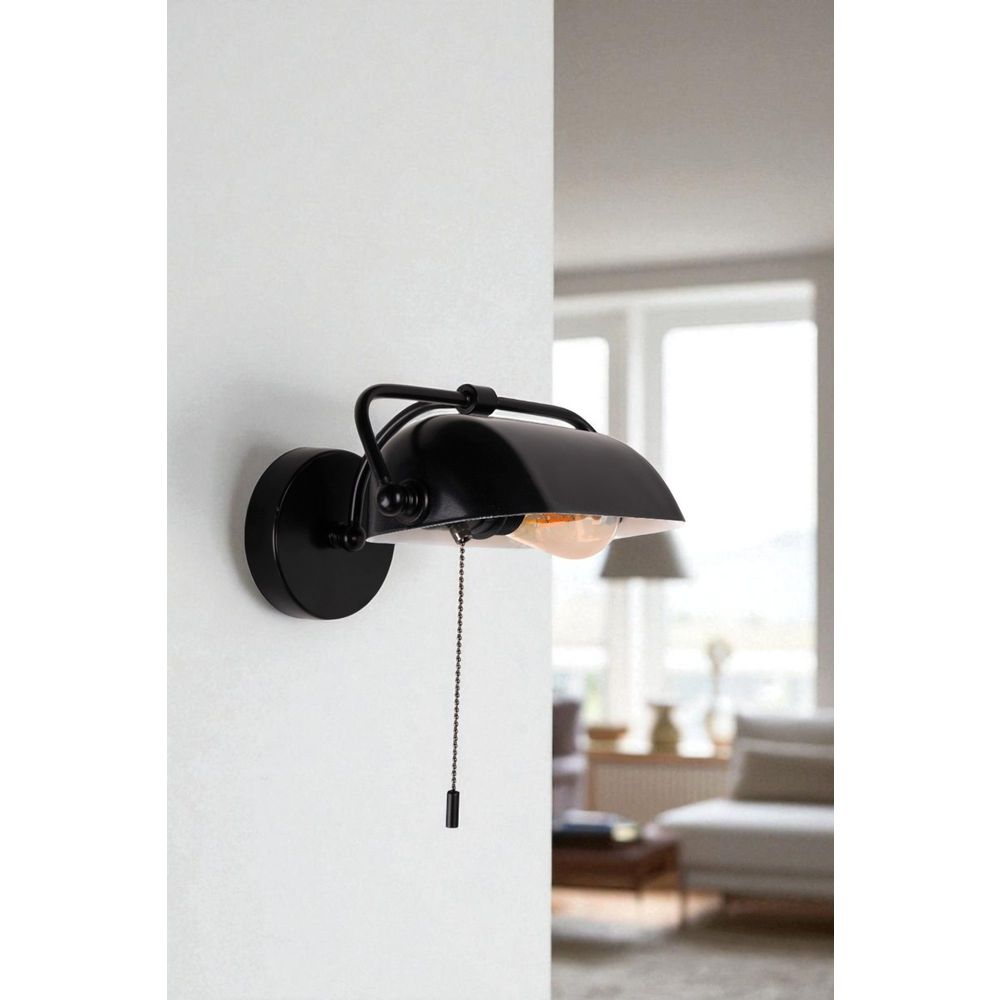 Opviq Zidna lampa 127, crna slika 1