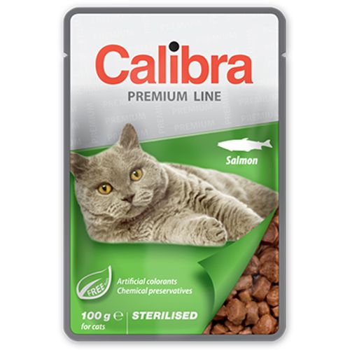 Calibra Cat Sterilised Kesica Losos, hrana za mačke 100g slika 1
