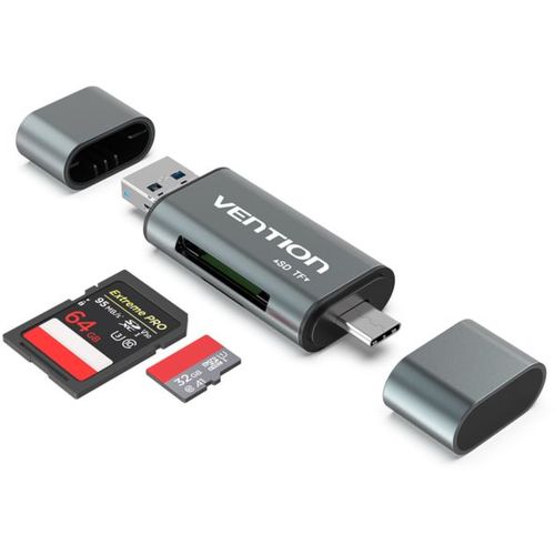 Vention USB 3.0 Multi-function Card Reader Gray slika 1