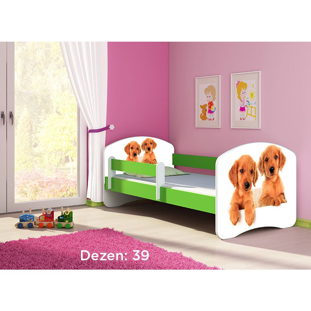 ACMA Dječiji krevet Acma II Green - 140x70cm - Dezen 39 slika 2
