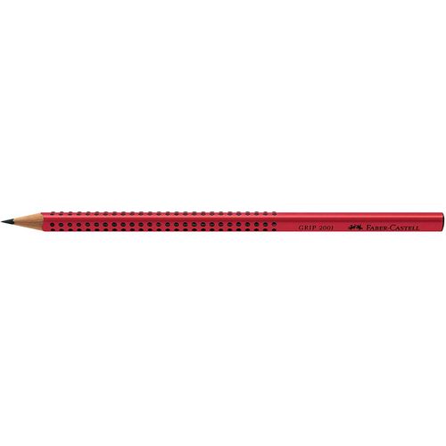 Grafitna olovka Faber Castel GRIP B 17021 (12604) crvena slika 1