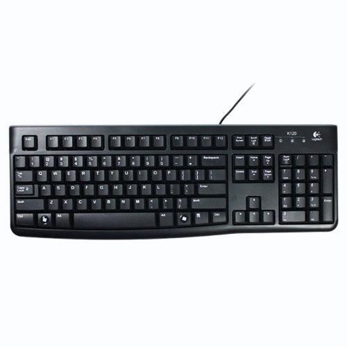 Tipkovnica Logitech K120 OEM,  crna slika 2