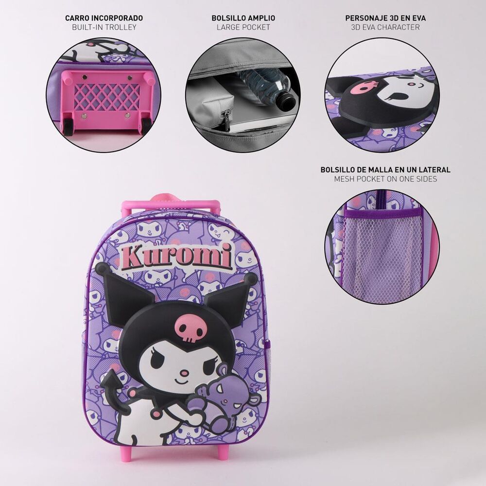 Trolley 3D Kuromi Hello Kitty 30cm slika 11