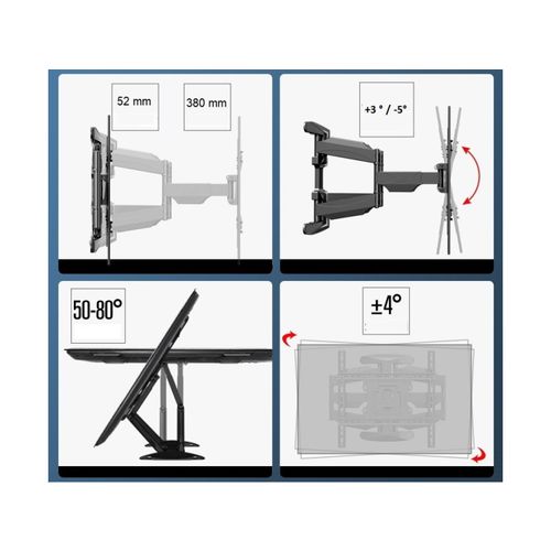 North BaYou zidni nosač za TV zglobni 40-70", do 36.4Kg DF5 slika 5