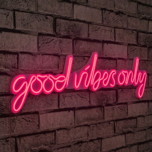 Wallity Zidna dekoracije svijetleća VIBES roza, Good Vibes Only - Pink slika 15