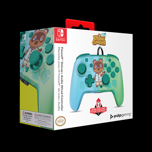 PDP Nintendo Switch Faceoff Deluxe Kontroler + Audio - Animal Crossing slika 8