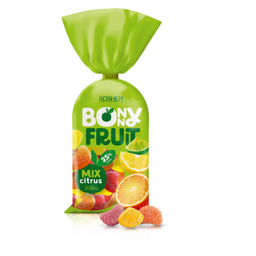 Roshen Jelly Bonny-Fruit citrus fruits žele bomboni mix citrusno voće 200g slika 1