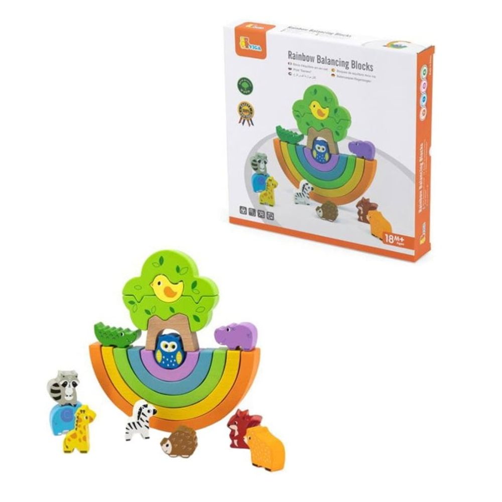 Viga Drvena igračka Rainbow Balancing Blocks  slika 2