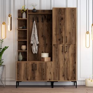 Woody Fashion Ormar za predvorje VIYANA WALNUT, Viyana DA - Walnut