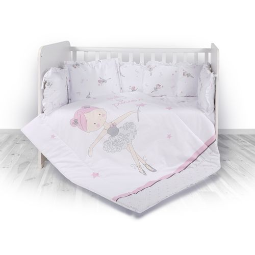 LORELLI RANFORCE 5-dijelni Set Posteljine Ballett Pink 140 x 70 cm slika 1