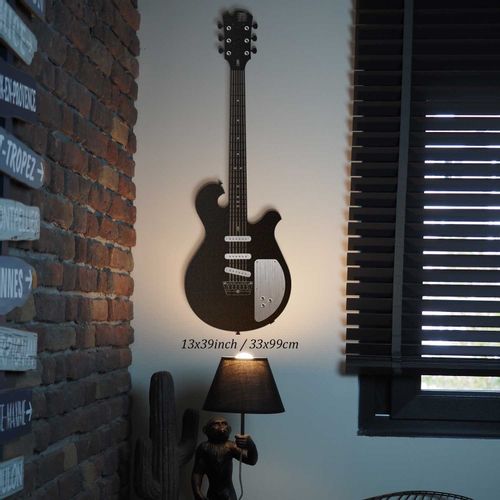 Wallity Metalna zidna dekoracija Electric Guitar - APT220LS slika 2