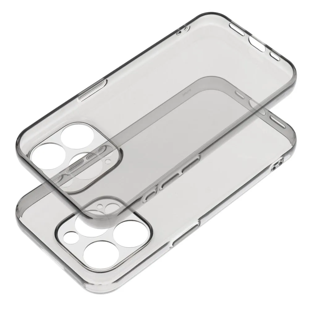 1.5mm BOX PREMIUM maska za iPhone 13 crna prozirna slika 3