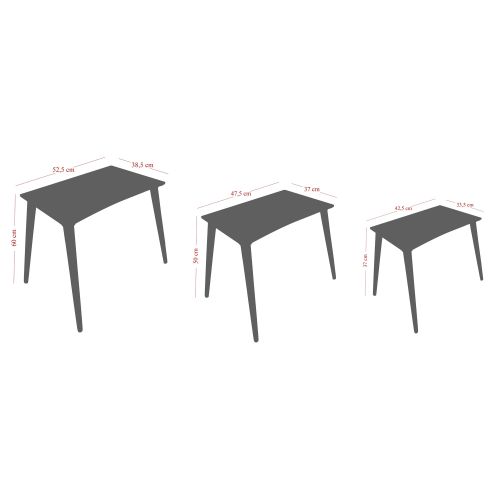 Tensio Black
Gold Nesting Table (3 Pieces) slika 7