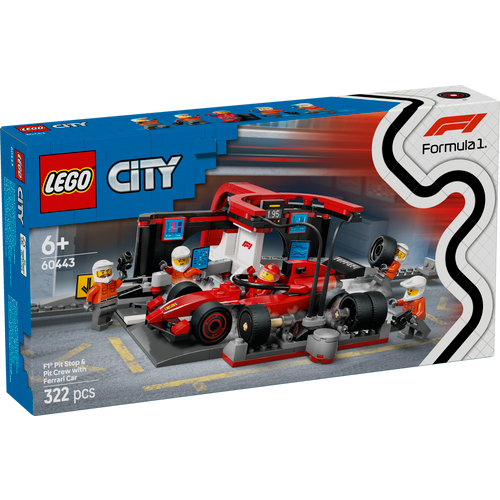 LEGO® CITY 60443 Boks i posada za F1® s autom Ferrari slika 1