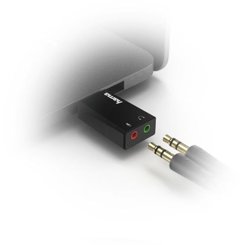 Hama USB zvučna kartica 2x3,5mm ženski na USB-A muški slika 3