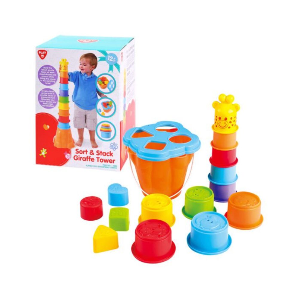 PlayGo Didaktička igračka Sort & Stack Giraffe Tower slika 1