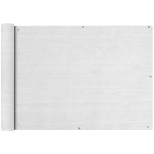 Balkonska Zaštita HDPE 75x600 cm Bijela slika 1