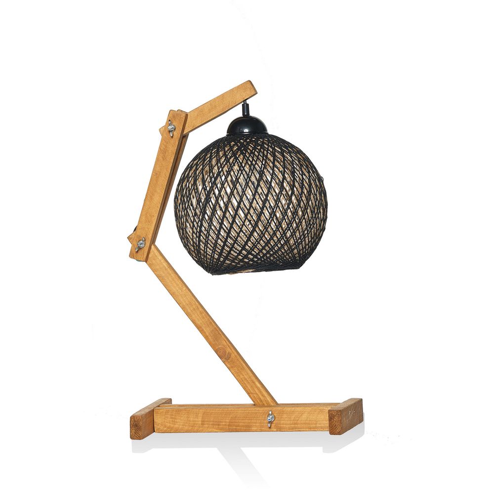 Beehive - Crna Ecru, Smeđa i Crna Stolna Lampa slika 2